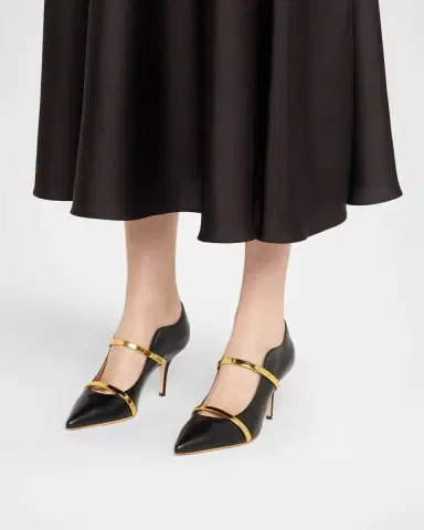 Malone Souliers Maureen Nappa Leather Double-Strap Pumps | Thumbnail 2 Malone Souliers Maureen Nappa Leather Double-Strap Pumps | Thumbnail 2