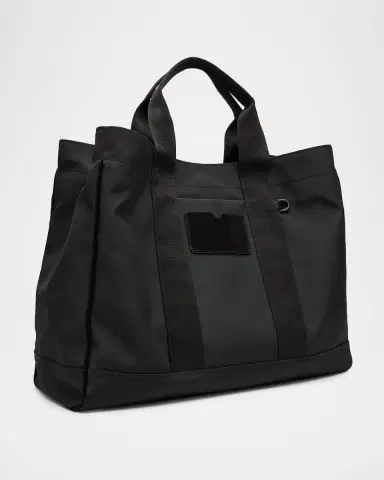 MOSCHINO Men's Carry Me Cordura Medium Tote Bag with Crossbody Strap | Thumbnail 3 MOSCHINO Men's Carry Me Cordura Medium Tote Bag with Crossbody Strap | Thumbnail 3