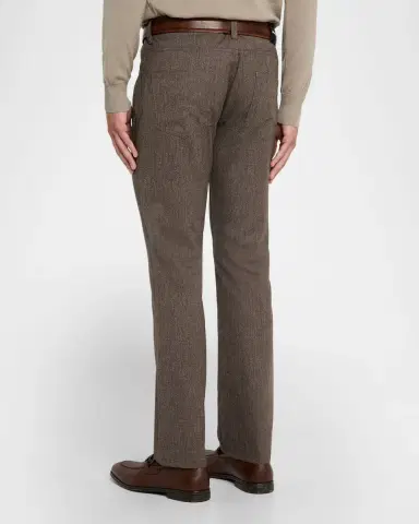 Emporio Armani Men 's Wool and Cotton Melange Five-Pocket Pants | Thumbnail 2 Emporio Armani Men 's Wool and Cotton Melange Five-Pocket Pants | Thumbnail 2