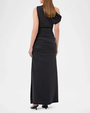 NICHOLAS Selma Ruched One-Shoulder Gown | Thumbnail 3 NICHOLAS Selma Ruched One-Shoulder Gown | Thumbnail 3