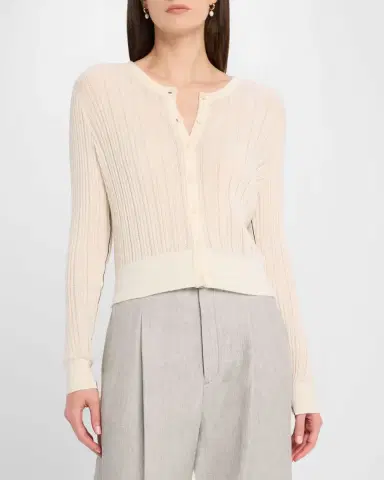 Maria McManus Pointelle Knit Petite Cardigan | Thumbnail 4 Maria McManus Pointelle Knit Petite Cardigan | Thumbnail 4