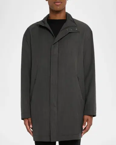 Emporio Armani Men's Lightweight Down Car Coat | Thumbnail 3 Emporio Armani Men's Lightweight Down Car Coat | Thumbnail 3