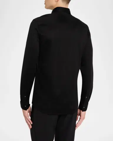 Emporio Armani Men's Clubwear Slim-Fit Tonal Rhinestone Dress Shirt | Thumbnail 2 Emporio Armani Men's Clubwear Slim-Fit Tonal Rhinestone Dress Shirt | Thumbnail 2