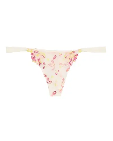 Lise Charmel Folie D 'Ete Floral-Embroidered Tulle Thong | Thumbnail 1 Lise Charmel Folie D 'Ete Floral-Embroidered Tulle Thong | Thumbnail 1