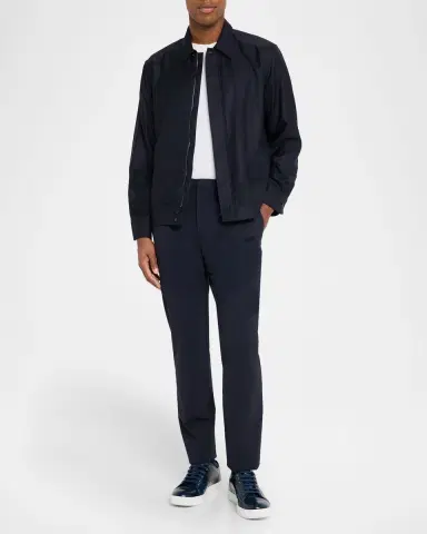 Brioni Men's Wool and Cashmere Hidden-Zip Blouson | Thumbnail 2 Brioni Men's Wool and Cashmere Hidden-Zip Blouson | Thumbnail 2