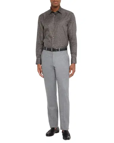 Brioni Men's Geo Print Button Down Shirt | Thumbnail 1 Brioni Men's Geo Print Button Down Shirt | Thumbnail 1