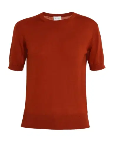 Saint Laurent Knit Short-Sleeve Top | Thumbnail 1 Saint Laurent Knit Short-Sleeve Top | Thumbnail 1