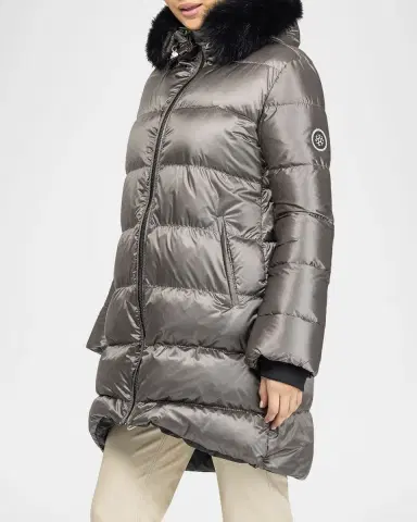Gorski Apres-Ski Jacket With Detachable Toscana Lamb Hood Trim | Thumbnail 3 Gorski Apres-Ski Jacket With Detachable Toscana Lamb Hood Trim | Thumbnail 3