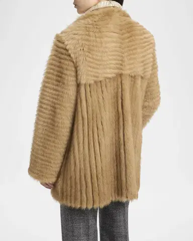 Valentino Garavani Fluted Sheep Shearling Coat | Thumbnail 3 Valentino Garavani Fluted Sheep Shearling Coat | Thumbnail 3