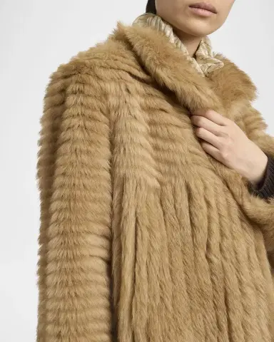 Valentino Garavani Fluted Sheep Shearling Coat | Thumbnail 5 Valentino Garavani Fluted Sheep Shearling Coat | Thumbnail 5
