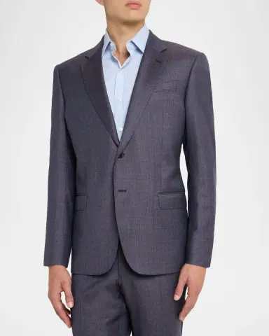 Emporio Armani Men's G Line Super 130s Pinwheel Sport Coat | Thumbnail 4 Emporio Armani Men's G Line Super 130s Pinwheel Sport Coat | Thumbnail 4