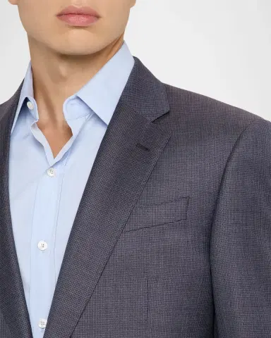 Emporio Armani Men's G Line Super 130s Pinwheel Sport Coat | Thumbnail 6 Emporio Armani Men's G Line Super 130s Pinwheel Sport Coat | Thumbnail 6