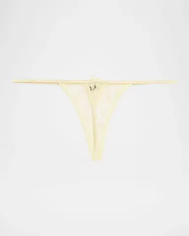 Kiki De Montparnasse Vinca Beaded Floral Lace G-String | Thumbnail 2 Kiki De Montparnasse Vinca Beaded Floral Lace G-String | Thumbnail 2
