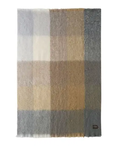 Mantas Ezcaray Cuadros Mohair & Wool Throw, 51" x 79" | Thumbnail 1 Mantas Ezcaray Cuadros Mohair & Wool Throw, 51" x 79" | Thumbnail 1