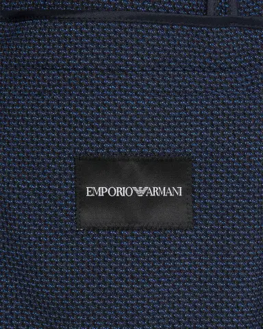 Emporio Armani Men's Jacquard Wool Soft Sport Coat | Thumbnail 5 Emporio Armani Men's Jacquard Wool Soft Sport Coat | Thumbnail 5