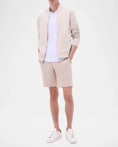 Bugatchi Men's Soft Touch Knit Full-Zip Bomber Jacket | Thumbnail 2 Bugatchi Men's Soft Touch Knit Full-Zip Bomber Jacket | Thumbnail 2