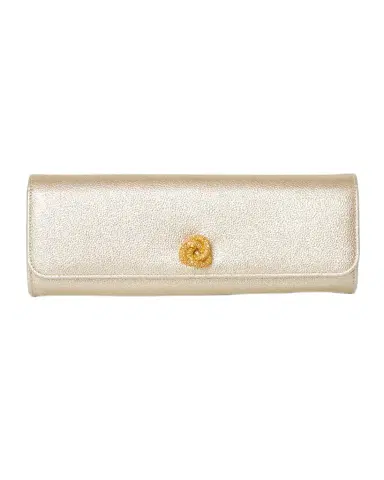 Michelle Wilhite Mini Robbie Metallic Flap Clutch Bag | Thumbnail 1 Michelle Wilhite Mini Robbie Metallic Flap Clutch Bag | Thumbnail 1