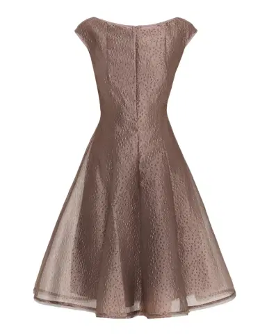 Talbot Runhof Rivet Organza Short-Sleeved Midi Dress | Thumbnail 1 Talbot Runhof Rivet Organza Short-Sleeved Midi Dress | Thumbnail 1