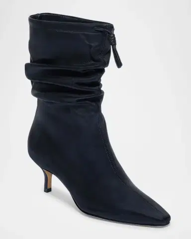 Bernardo Mazzie Scrunch Leather Ankle Boots | Thumbnail 2 Bernardo Mazzie Scrunch Leather Ankle Boots | Thumbnail 2