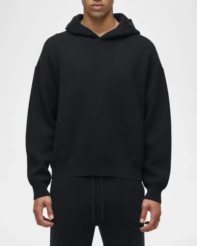 Hudson Men's Cotton Double Knit Hoodie | Thumbnail 4 Hudson Men's Cotton Double Knit Hoodie | Thumbnail 4