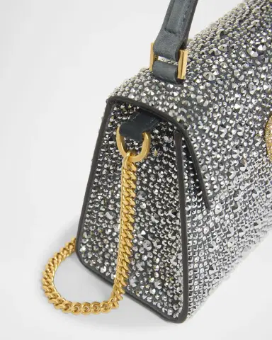 Valentino Garavani VSling Mini Rhinestone Suede Top-Handle Bag | Thumbnail 6 Valentino Garavani VSling Mini Rhinestone Suede Top-Handle Bag | Thumbnail 6