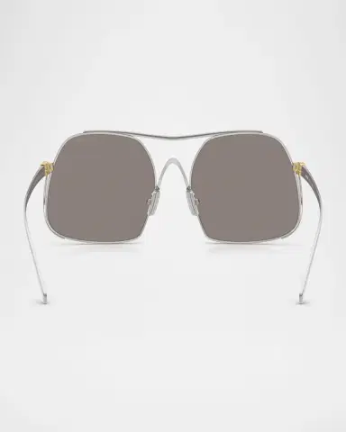 Miu Miu MU A55S Steel Square Sunglasses | Thumbnail 4 Miu Miu MU A55S Steel Square Sunglasses | Thumbnail 4