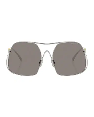 Miu Miu MU A55S Steel Square Sunglasses | Thumbnail 1 Miu Miu MU A55S Steel Square Sunglasses | Thumbnail 1