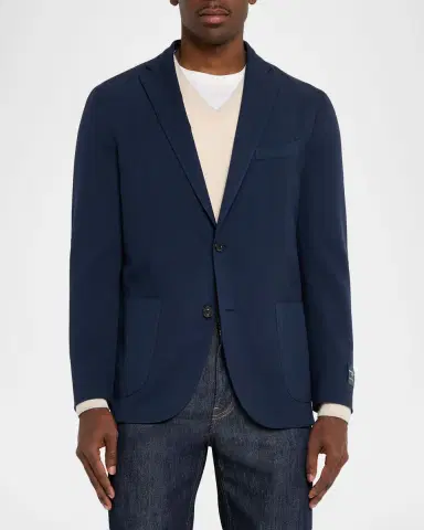 Boglioli Men 's Wool Two-Button Jacket | Thumbnail 4 Boglioli Men 's Wool Two-Button Jacket | Thumbnail 4