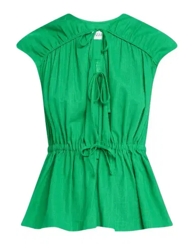 DEREK LAM 10 CROSBY Caroline Tie-Front Top | Thumbnail 1 DEREK LAM 10 CROSBY Caroline Tie-Front Top | Thumbnail 1