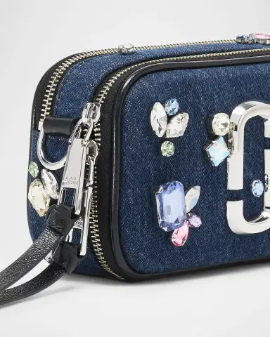 Marc Jacobs The Snapshot Embellished Denim Crossbody Bag | Thumbnail 6 Marc Jacobs The Snapshot Embellished Denim Crossbody Bag | Thumbnail 6