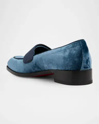 Christian Louboutin Men's O Louvre Velvet Loafers | Thumbnail 4 Christian Louboutin Men's O Louvre Velvet Loafers | Thumbnail 4