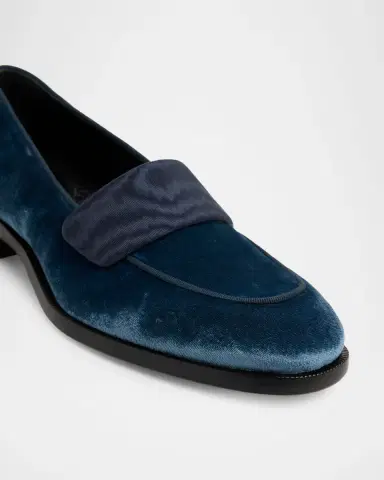 Christian Louboutin Men's O Louvre Velvet Loafers | Thumbnail 5 Christian Louboutin Men's O Louvre Velvet Loafers | Thumbnail 5
