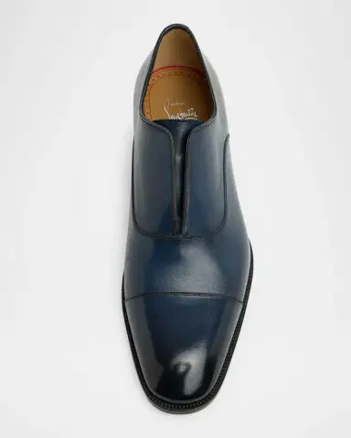 Christian Louboutin Men's Alpha Male II Cap-Toe Leather Oxfords | Thumbnail 3 Christian Louboutin Men's Alpha Male II Cap-Toe Leather Oxfords | Thumbnail 3