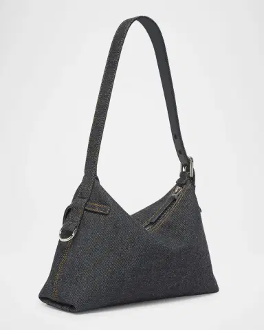 Givenchy Voyou Mini Shoulder Bag in Denim | Thumbnail 3 Givenchy Voyou Mini Shoulder Bag in Denim | Thumbnail 3