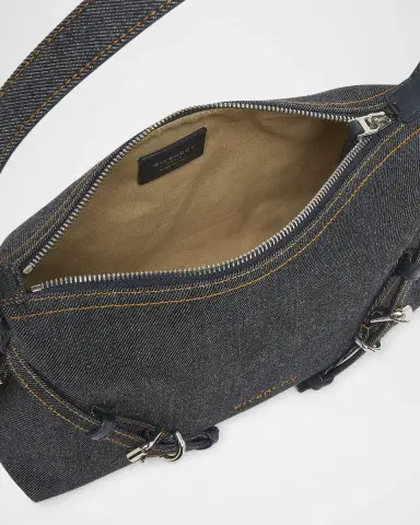 Givenchy Voyou Mini Shoulder Bag in Denim | Thumbnail 4 Givenchy Voyou Mini Shoulder Bag in Denim | Thumbnail 4