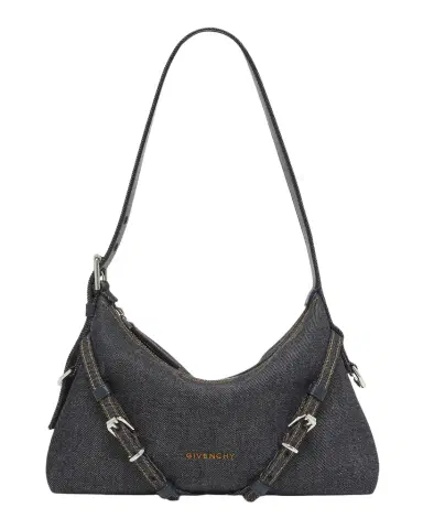 Givenchy Voyou Mini Shoulder Bag in Denim | Thumbnail 1 Givenchy Voyou Mini Shoulder Bag in Denim | Thumbnail 1