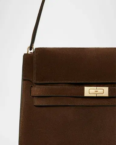 Tory Burch Large Suede Shoulder Bag | Thumbnail 4 Tory Burch Large Suede Shoulder Bag | Thumbnail 4