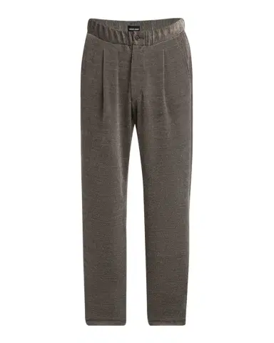 Giorgio Armani Men's Heathered Chenille Relaxed Pleated Pants | Thumbnail 1 Giorgio Armani Men's Heathered Chenille Relaxed Pleated Pants | Thumbnail 1