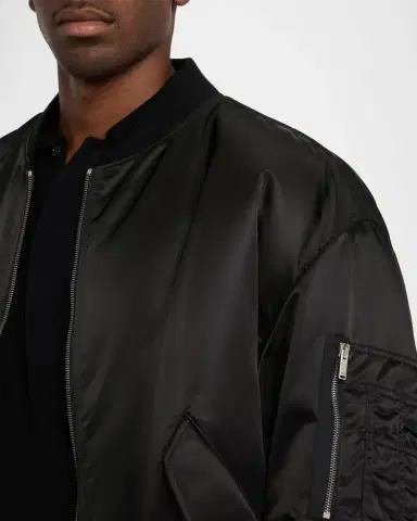 Saint Laurent Men's Oversized Boule Bomber Jacket | Thumbnail 5 Saint Laurent Men's Oversized Boule Bomber Jacket | Thumbnail 5