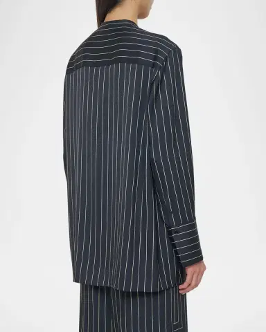 Joseph Athena Geometric Striped Blouse | Thumbnail 3 Joseph Athena Geometric Striped Blouse | Thumbnail 3