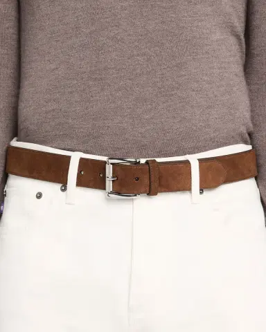 Ralph Lauren Purple Label Suede Roller-Buckle Belt | Thumbnail 2 Ralph Lauren Purple Label Suede Roller-Buckle Belt | Thumbnail 2