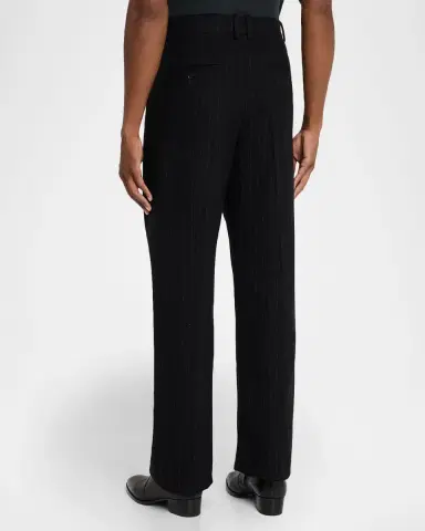 Saint Laurent Men's Wool and Cashmere Straight-Leg Pinstripe Pants | Thumbnail 3 Saint Laurent Men's Wool and Cashmere Straight-Leg Pinstripe Pants | Thumbnail 3