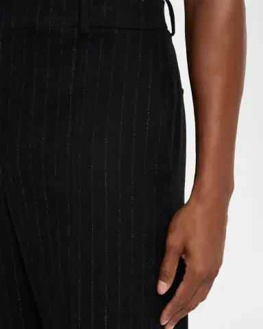 Saint Laurent Men's Wool and Cashmere Straight-Leg Pinstripe Pants | Thumbnail 5 Saint Laurent Men's Wool and Cashmere Straight-Leg Pinstripe Pants | Thumbnail 5