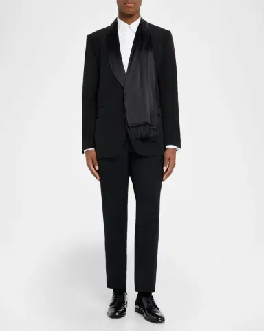 Dolce & Gabbana Men's Silk Scarf and Shawl-Lapel Dinner Jacket | Thumbnail 2 Dolce & Gabbana Men's Silk Scarf and Shawl-Lapel Dinner Jacket | Thumbnail 2