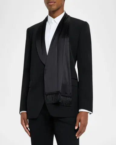 Dolce & Gabbana Men's Silk Scarf and Shawl-Lapel Dinner Jacket | Thumbnail 4 Dolce & Gabbana Men's Silk Scarf and Shawl-Lapel Dinner Jacket | Thumbnail 4