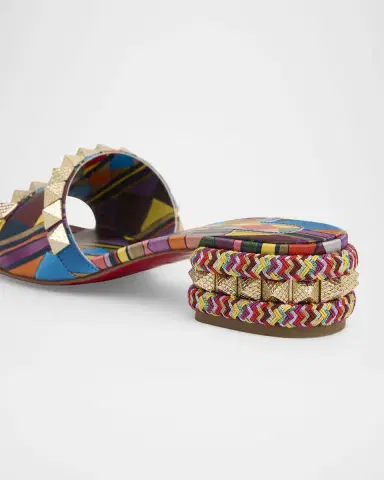 Christian Louboutin 30mm Pyramule Satin Spike Sandals | Thumbnail 3 Christian Louboutin 30mm Pyramule Satin Spike Sandals | Thumbnail 3