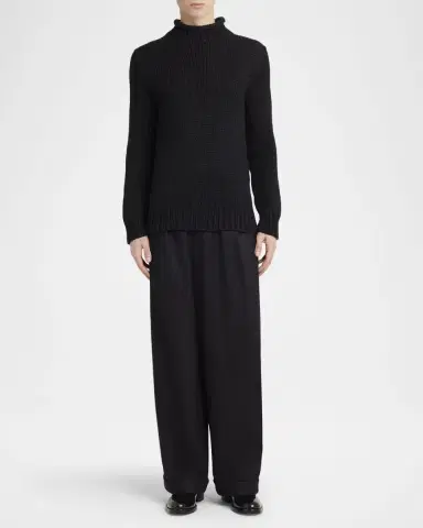 Dolce & Gabbana Men 's Wool and Cashmere Slim Crewneck Sweater | Thumbnail 2 Dolce & Gabbana Men 's Wool and Cashmere Slim Crewneck Sweater | Thumbnail 2