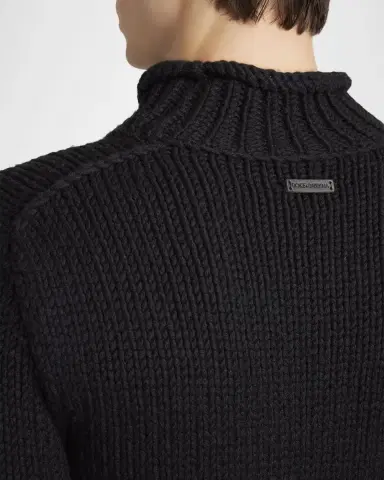 Dolce & Gabbana Men 's Wool and Cashmere Slim Crewneck Sweater | Thumbnail 5 Dolce & Gabbana Men 's Wool and Cashmere Slim Crewneck Sweater | Thumbnail 5