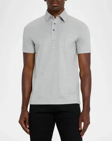 Ralph Lauren Purple Label Cotton-Cashmere Piqué Polo Shirt | Thumbnail 4 Ralph Lauren Purple Label Cotton-Cashmere Piqué Polo Shirt | Thumbnail 4