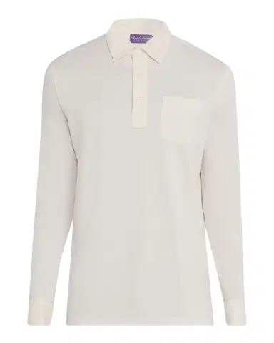Ralph Lauren Purple Label Cotton-Cashmere Piqué Polo Shirt | Thumbnail 1 Ralph Lauren Purple Label Cotton-Cashmere Piqué Polo Shirt | Thumbnail 1